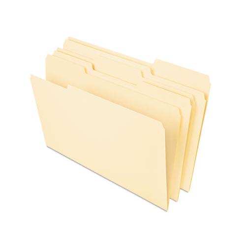 Deluxe Heavyweight File Folders, 1-3-cut Tabs, Letter Size, Manila, 50-pack