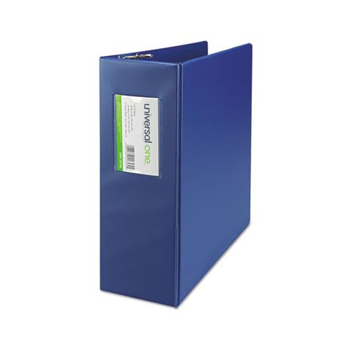 Deluxe Non-view D-ring Binder With Label Holder, 3 Rings, 4" Capacity, 11 X 8.5, Royal Blue