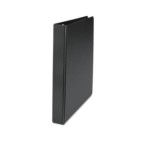 Deluxe Non-view D-ring Binder With Label Holder, 3 Rings, 1" Capacity, 11 X 8.5, Black