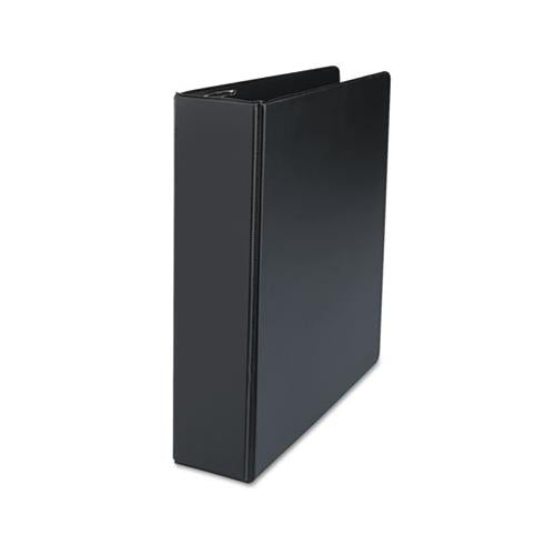 Deluxe Non-view D-ring Binder With Label Holder, 3 Rings, 2" Capacity, 11 X 8.5, Black