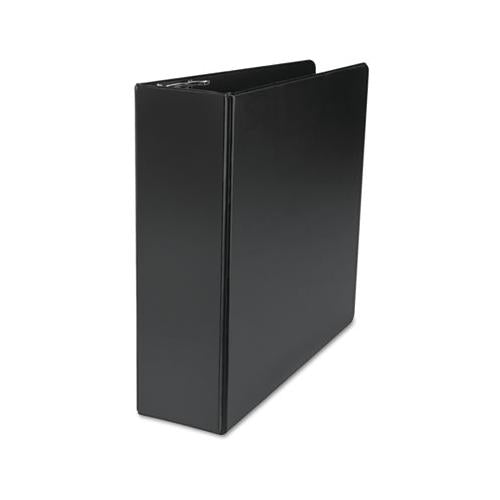 Deluxe Non-view D-ring Binder With Label Holder, 3 Rings, 3" Capacity, 11 X 8.5, Black