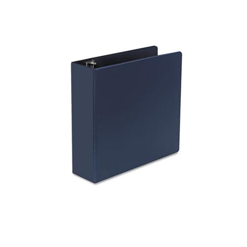 Deluxe Non-view D-ring Binder With Label Holder, 3 Rings, 3" Capacity, 11 X 8.5, Royal Blue
