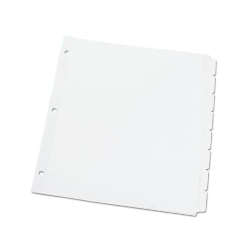 Deluxe Write-on-erasable Tab Index, 8-tab, 11 X 8.5, White, 1 Set
