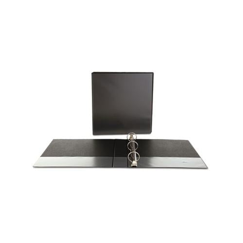 Economy Round Ring View Binder, 3 Rings, 1.5" Capacity, 11 X 8.5, Black
