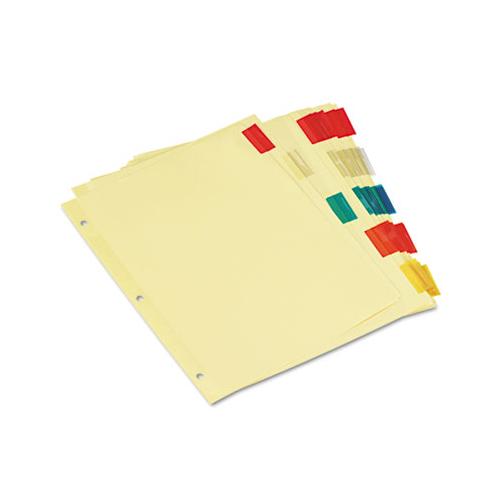 Insertable Tab Index, 5-tab, 11 X 8.5, Buff, 6 Sets