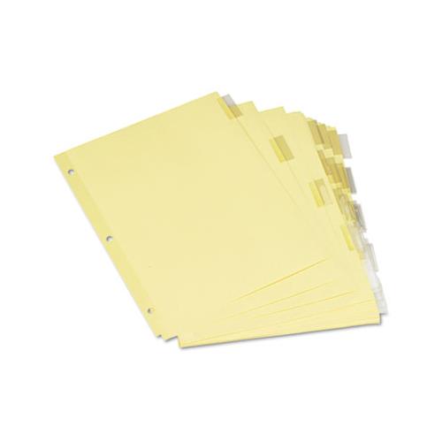 Insertable Tab Index, 5-tab, 11 X 8.5, Buff, 6 Sets