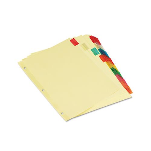 Insertable Tab Index, 8-tab, 11 X 8.5, Buff, 6 Sets