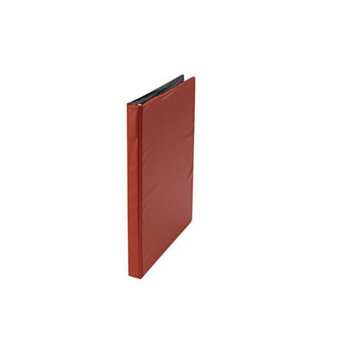 Economy Non-view Round Ring Binder, 3 Rings, 0.5" Capacity, 11 X 8.5, Red