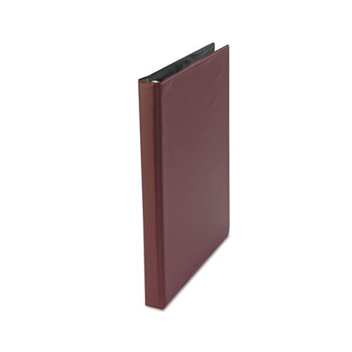 Economy Non-view Round Ring Binder, 3 Rings, 0.5" Capacity, 11 X 8.5, Burgundy