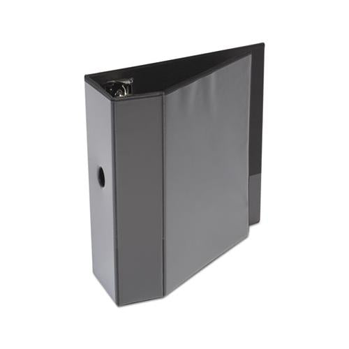 Deluxe Easy-to-open D-ring View Binder, 3 Rings, 5" Capacity, 11 X 8.5, Black