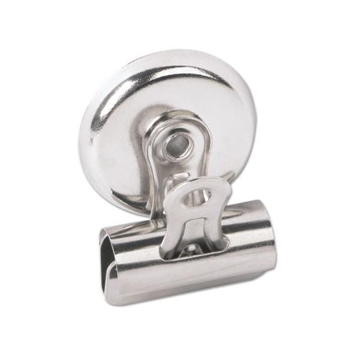 Bulldog Magnetic Clips, Small, Nickel-plated, 18-pack