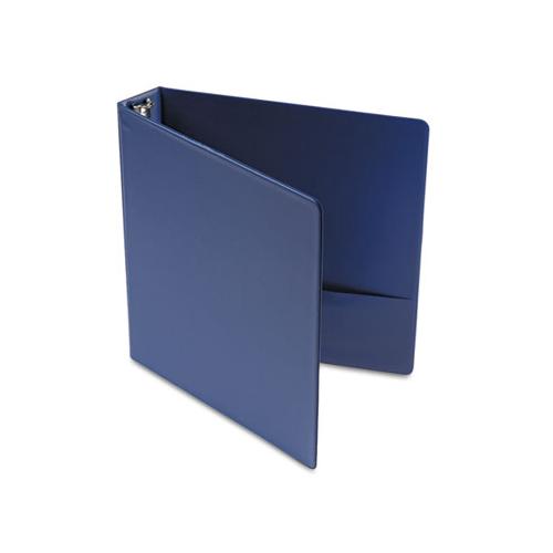 Economy Non-view Round Ring Binder, 3 Rings, 1.5" Capacity, 11 X 8.5, Royal Blue