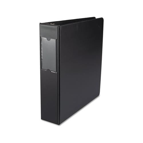 Economy Non-view Round Ring Binder, 3 Rings, 2" Capacity, 11 X 8.5, Black