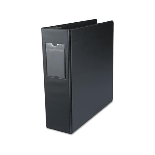 Economy Non-view Round Ring Binder, 3 Rings, 3" Capacity, 11 X 8.5, Black