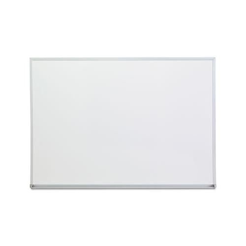 Dry Erase Board, Melamine, 48 X 36, Satin-finished Aluminum Frame