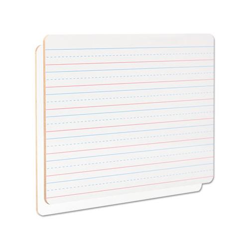 Lap-learning Dry-erase Board, Lined, 11 3-4" X 8 3-4", White, 6-pack