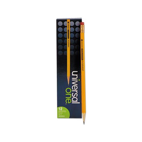 Deluxe Blackstonian Pencil, F (#2.5), Black Lead, Yellow Barrel, Dozen