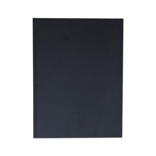 Casebound Hardcover Notebook, Wide-legal Rule, Black Cover, 10.25 X 7.68, 150 Sheets