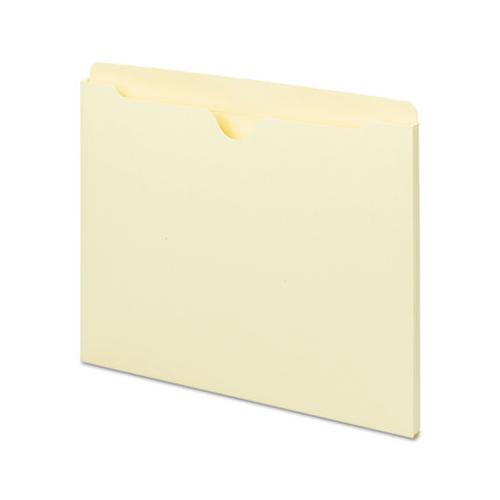 Deluxe Manila File Jackets With Reinforced Tabs, Straight Tab, Letter Size, Manila, 100-box