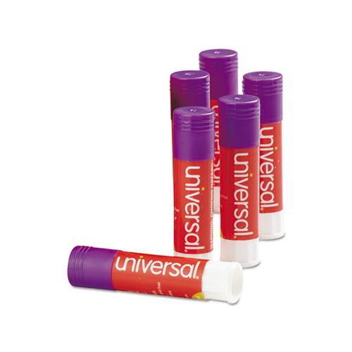 Glue Stick, 0.28 Oz, Applies Purple, Dries Clear, 12-pack