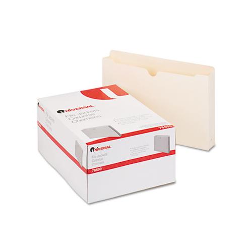Economical Manila File Jackets, Straight Tab, Legal Size, Manila, 50-box