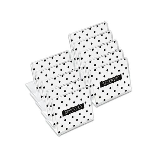Mini Table-top Sign, 1 1-2" X 2", Clear