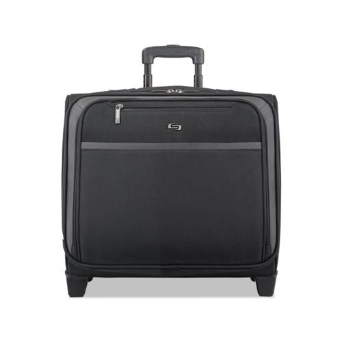 Pro Rolling Overnighter Case, 16", 15 1-2 X 8" X 11, Black