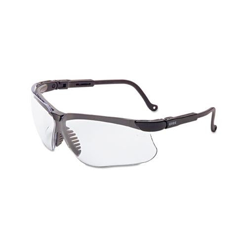 Genesis Safety Eyewear, Black Frame, Clear Lens