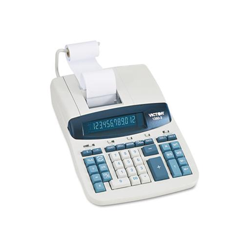 1260-3 Two-color Heavy-duty Printing Calculator, Black-red Print, 4.6 Lines-sec