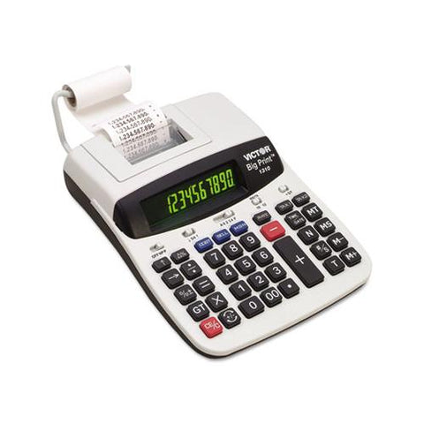 1310 Big Print Commercial Thermal Printing Calculator, Black Print, 6 Lines-sec