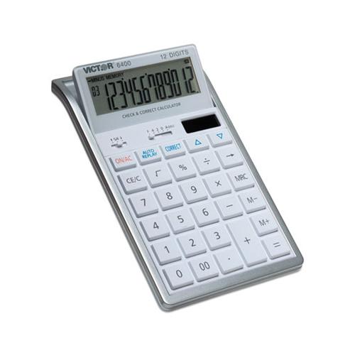 6400 Desktop Calculator, 12-digit Lcd