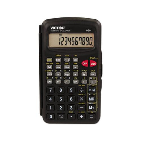 920 Compact Scientific Calculator With Hinged Case,10-digit, Lcd