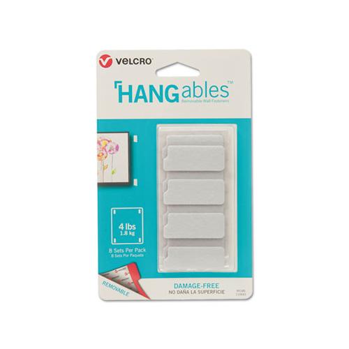 Hangables Removable Wall Fasteners, 0.75" X 1.75", White, 8-pack