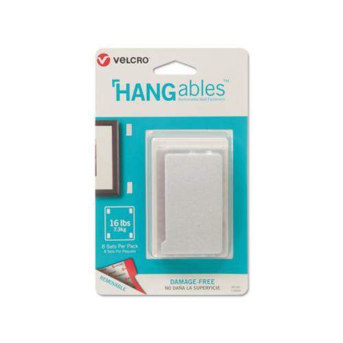 Hangables Removable Wall Fasteners, 1.75" X 3", White, 8-pack