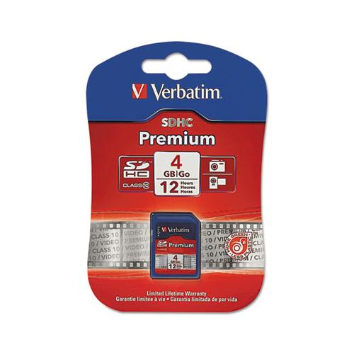 4gb Premium Sdhc Memory Card, Uhs-i U1 Class 10, Up To 30mb-s Read Speed