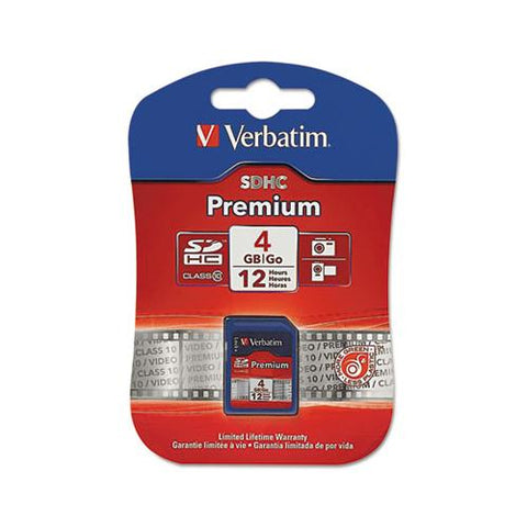 4gb Premium Sdhc Memory Card, Uhs-i U1 Class 10, Up To 30mb-s Read Speed