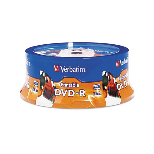 Dvd-r Disc, 4.7 Gb, 16x, White, 25-pk