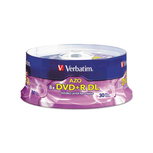 Dual-layer Dvd+r Discs, 8.5gb, 8x, Spindle, 30-pk, Silver