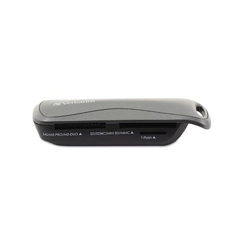 Pocket Card Reader, Usb 2.0, Black, Windows-mac