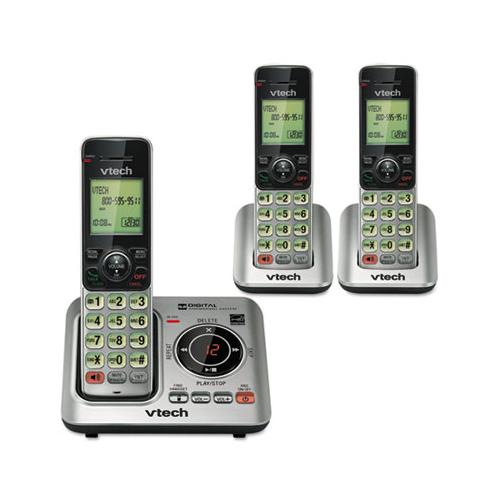 Cs6629-3 Cordless Digital Answering System, Base And 2 Additional Handsets