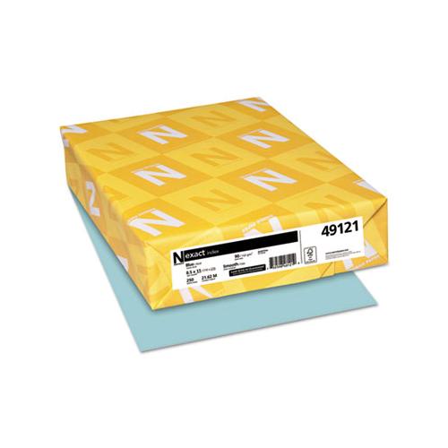 Exact Index Card Stock, 90lb, 8.5 X 11, Blue, 250-pack