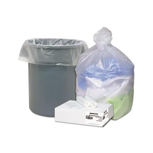 Can Liners, 33 Gal, 11 Microns, 33" X 40", Natural, 100-carton