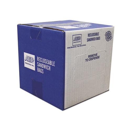 Recloseable Zipper Seal Sandwich Bags, 1.15 Mil, 6.5" X 5.88", Clear, 500-box