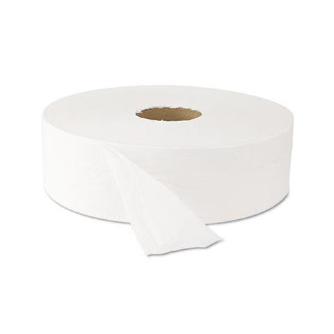 Jumbo Roll Bath Tissue, Septic Safe, 2 Ply, White, 3.5" X 2000 Ft, 6 Rolls-carton