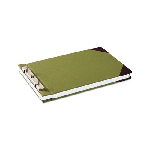 Canvas Sectional Storage Post Binder, 2 Posts, 3" Capacity, 8.5 X 14, Green