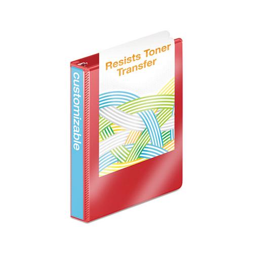 Heavy-duty D-ring View Binder With Extra-durable Hinge, 3 Rings, 1" Capacity, 11 X 8.5, Red
