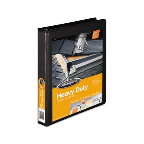 Heavy-duty D-ring View Binder With Extra-durable Hinge, 3 Rings, 1" Capacity, 11 X 8.5, Black