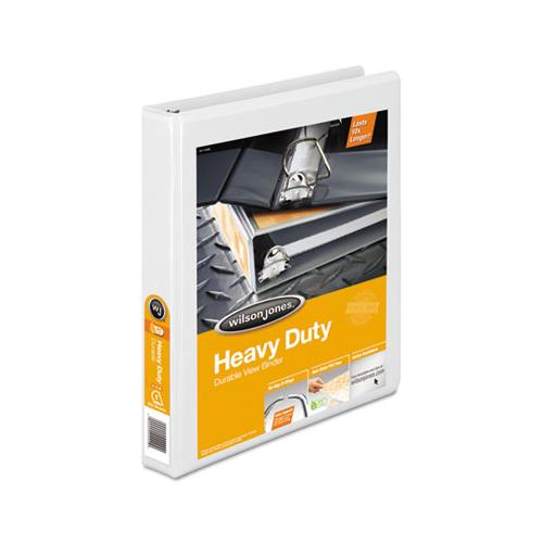 Heavy-duty D-ring View Binder With Extra-durable Hinge, 3 Rings, 1" Capacity, 11 X 8.5, White