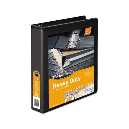 Heavy-duty D-ring View Binder With Extra-durable Hinge, 3 Rings, 1.5" Capacity, 11 X 8.5, Black