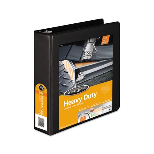 Heavy-duty D-ring View Binder With Extra-durable Hinge, 3 Rings, 2" Capacity, 11 X 8.5, Black